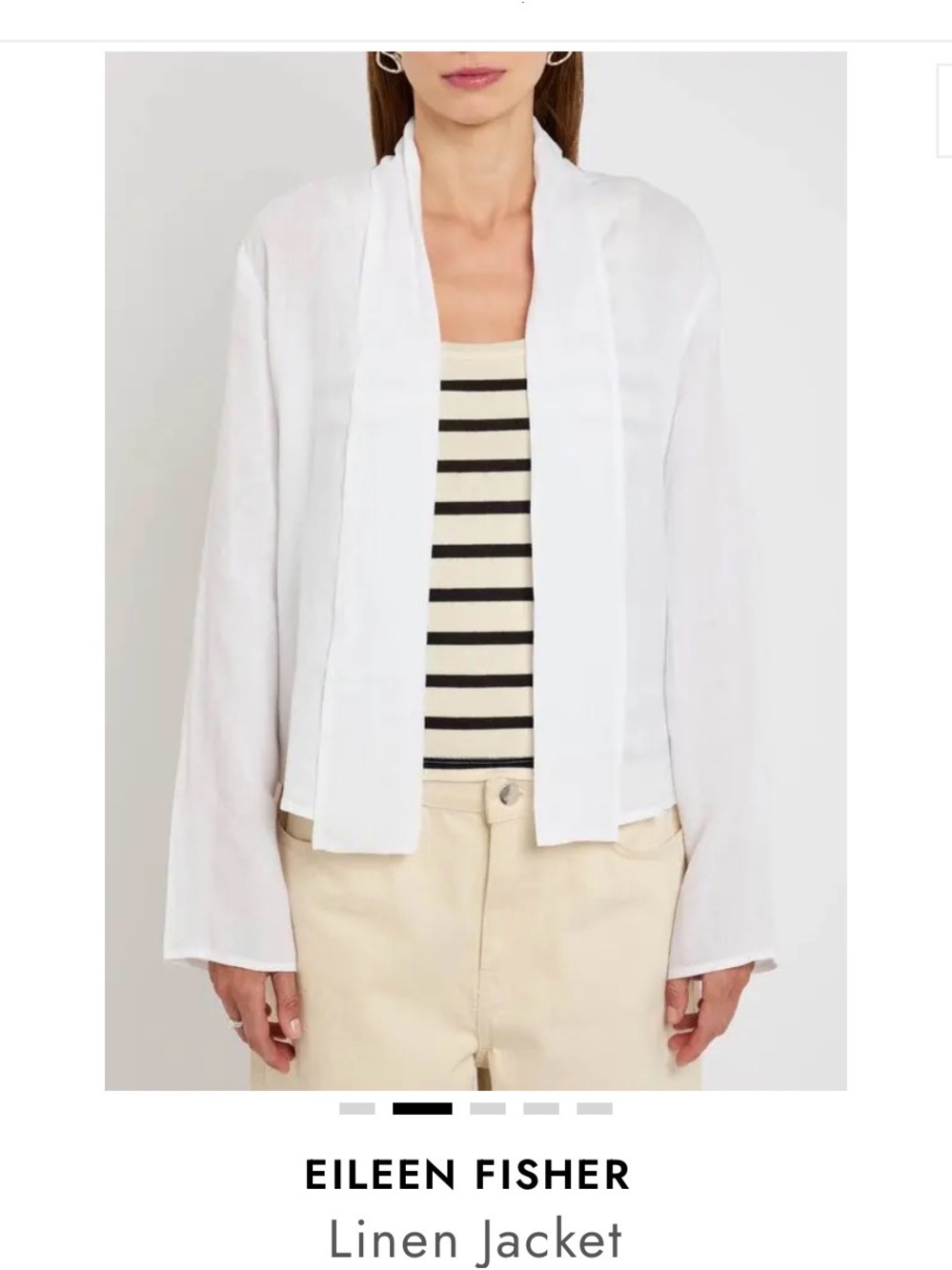 EILEEN FISHER  EILEEN FISHER linen jacket